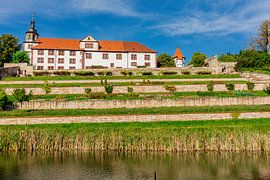 Château de Wilhelmsburg dans la lumière d'automne sur Oliver Hlavaty