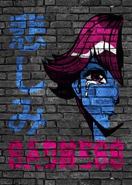 Anime Manga Sadness Sad by KalliDesignShop
