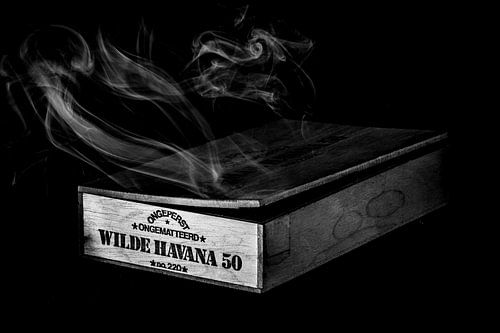 Wo Rauch ist, da ist auch wildes Havanna (Schwarz und Weiß)