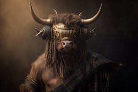 Portrait of a Scottish highlander as a general