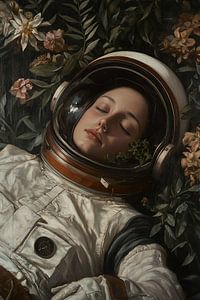 Schlafender Astronaut