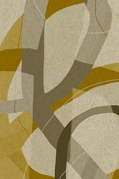 Moderne abstracte vormen en lijnen nr. 8 van Dina Dankers