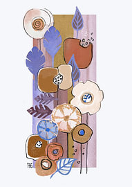 Botanical harmony in earth tones