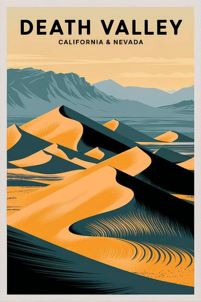 Death Valley, California &amp; Nevada von Poster Art Shop