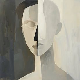 Abstraktes Gesicht von Bert Nijholt