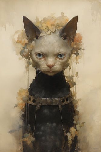 De Majestueuze Bloemenkroon Kat