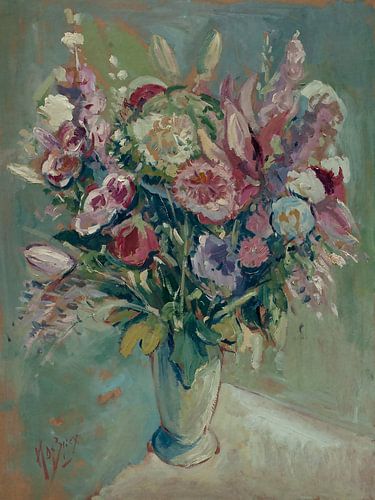 Stilleven met zomerbloemen