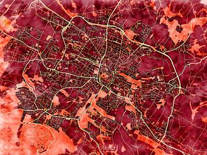 Karte von Detmold im stil 'Amber Autumn'