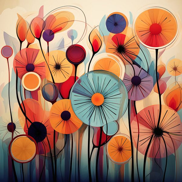 Flowers abstract by Imagine