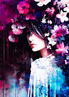 Femme en fleur