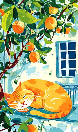 Middagdutje in de Citroenboomgaard