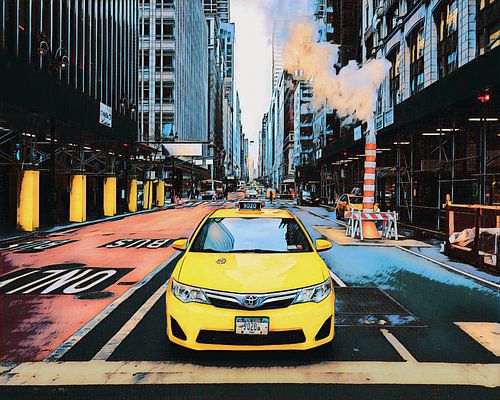 New York : Taxi sur Dutch Digi Artist