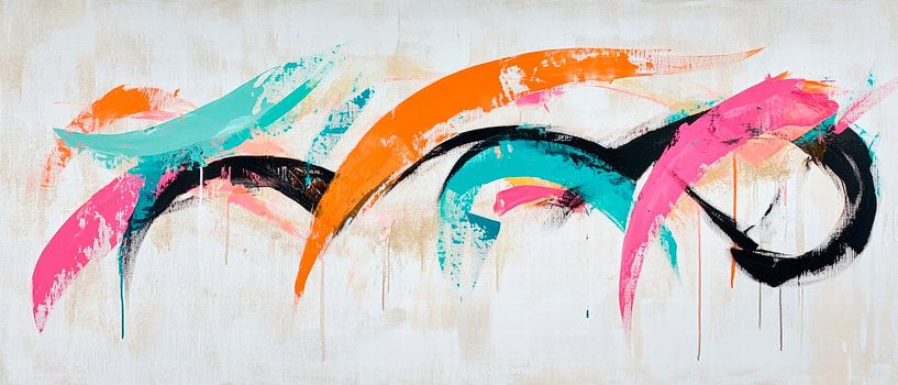 Abstrakte Farbkomposition – Lebendig und Ausdrucksstark von Poster Art Shop