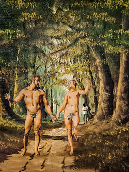 Unbemerkt Adam und Eva