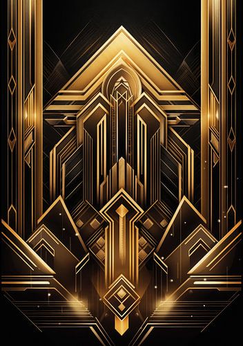 Art Deco Print Poster Muurkunst