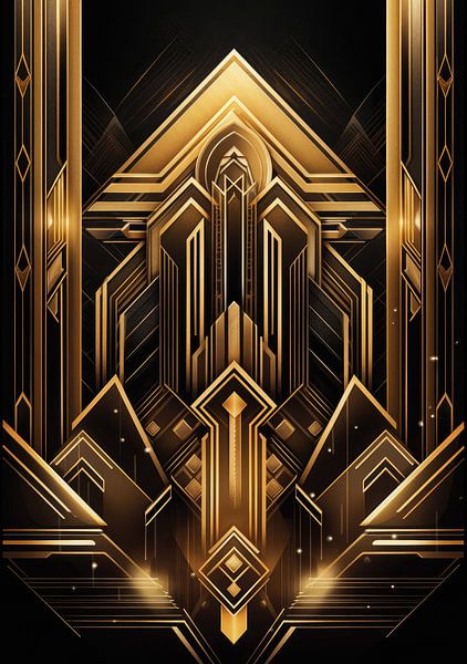 Art Deco Print Poster Wall Art Art Print by Niklas Maximilian
