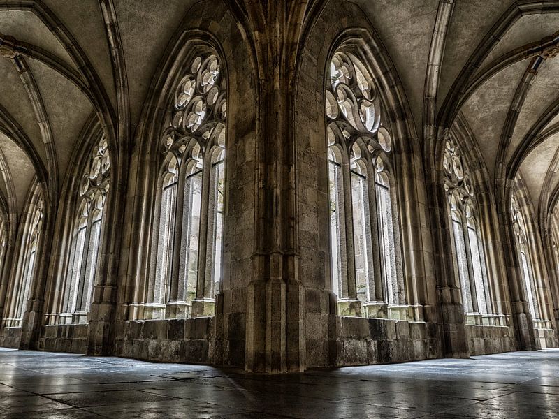 Monastery Hall Cathedral (colour) by Lex Schulte