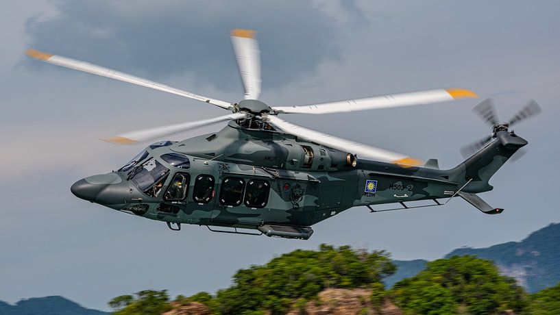 Malaysian Navy's Leonardo AW-139. by Jaap van den Berg