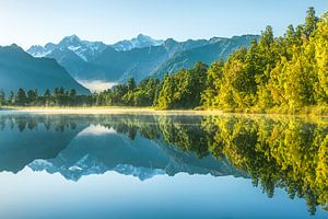 Nieuw-Zeeland Lake Matheson van Jean Claude Castor