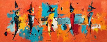 Wandelen Figuren van ARTEO Schilderijen