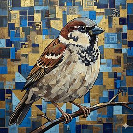 The sparrow: earthy and golden by karin van Bylevelt