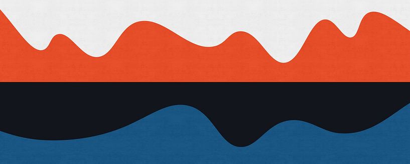 Blue and red art by Vitor Costa