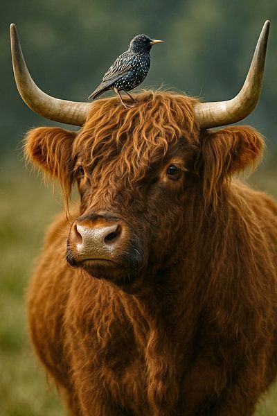 Scottie mit Starling von Moonheart Artworks