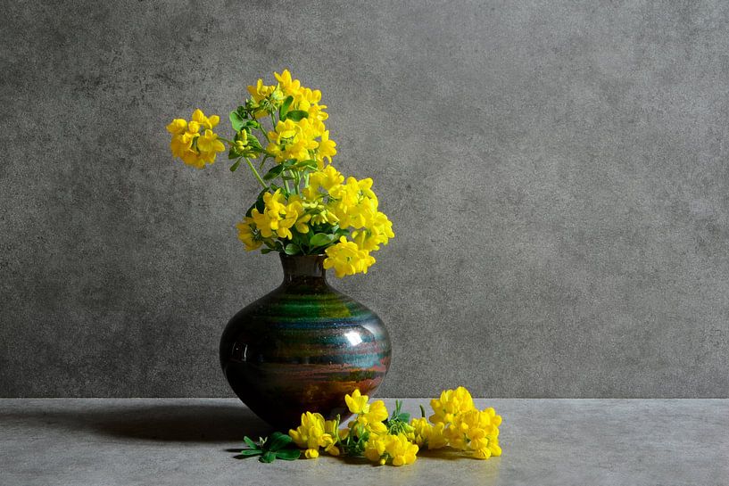 Still life with yellow flowers by Corinne Welp
