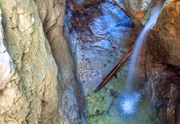 A small waterfall in the Vorderkaserklamm gorge by Christa Kramer