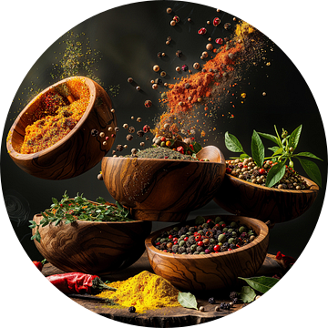 Vliegende kruiden - Keuken van Poster Art Shop