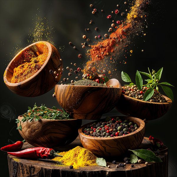 Flying spices - Kitchen by Poster Art Shop