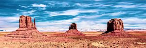 Panorama de la vallée des monuments paysagers en Arizona (États-Unis) sur Dieter Walther