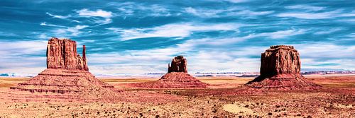 Panorama landschap monument Valley in Arizona USA