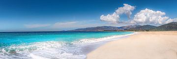 Caribbean beach on the island of Corsica in the Mediterranean