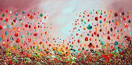 Colorful Flowers by Gena Theheartofart