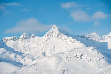Wintergebergte bij Tromso, Noorwegen