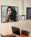 Klantfoto: Amy Winehouse schilderij van Jos Hoppenbrouwers