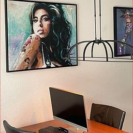 Kundenfoto: Amy Winehouse von Jos Hoppenbrouwers, auf leinwand