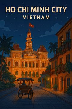 Ho Chi Minh City by Poster Art Shop
