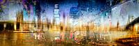 City-Art MANHATTAN SKYLINE & TIMES SQUARE Composing by Melanie Viola thumbnail
