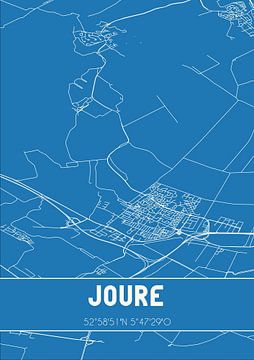 Blueprint | Map | Joure (Fryslan) by Rezona