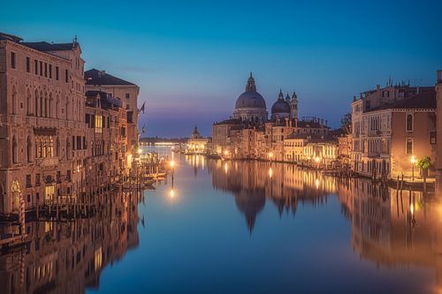 Venetië Grand Canal voor zonsopgang
