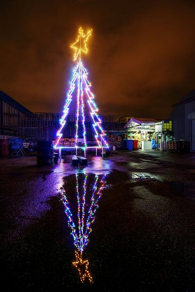 Kerstverlichting in Breda - Nederland van Chihong