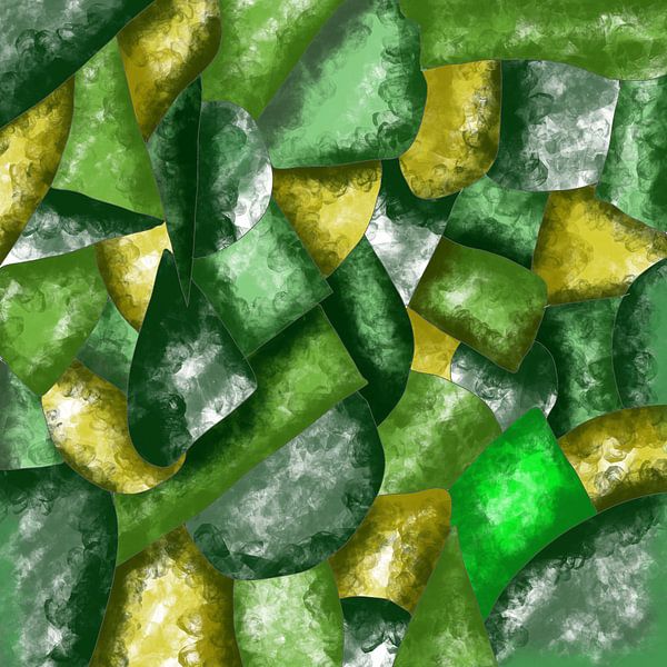Abstrakte Kunst - Grüne Abstraktion von Patricia Piotrak