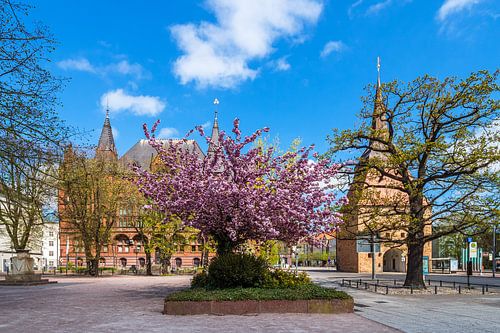 Ständehaus and stone gate in the Hanseatic City of Rostock by Rico Ködder