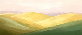 Gentle hills in the morning light by Poster Art Shop