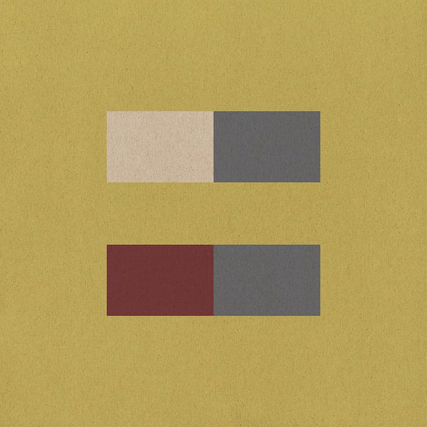 Retro minimalist geometric art by Dina Dankers