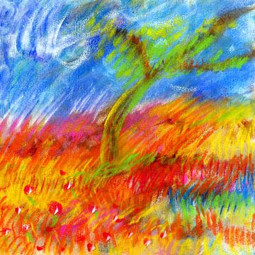 Glowing meadows by Claudia Gründler