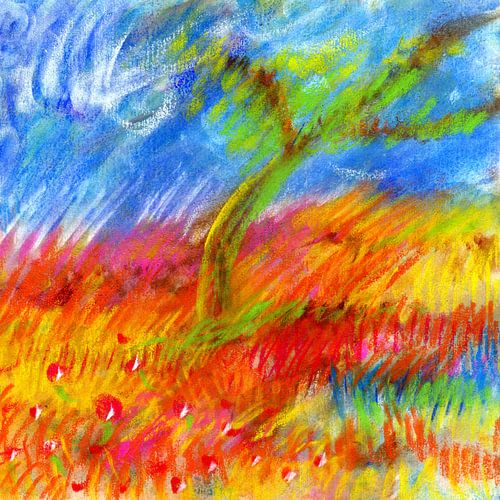 Wiesen glühen von Claudia Gründler