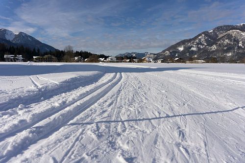 Langlaufloipe bij Abersee